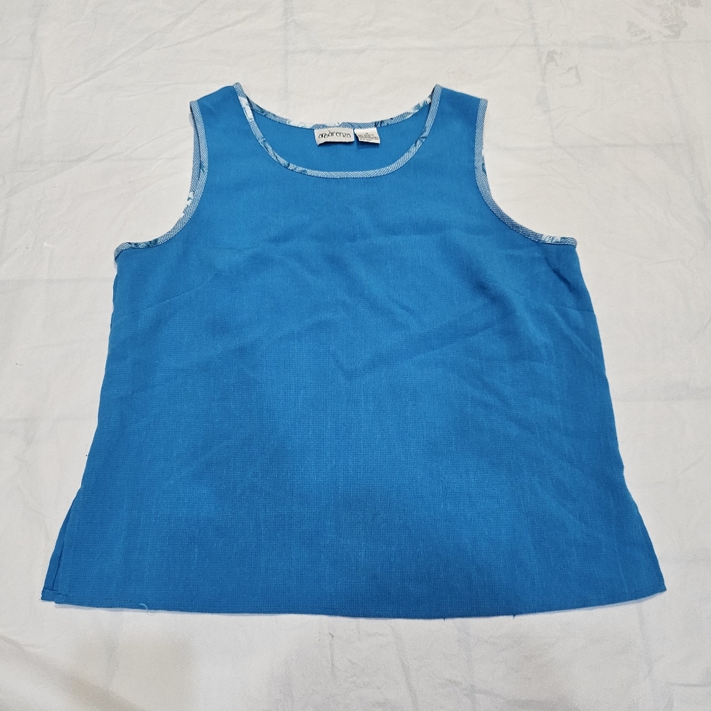 Apparenza Casual Tank Top/Shirt--Textured Sz.M